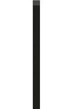 Рейка универсальная U-trim панели VOX Linerio  M / S - line Black | Чёрный 2650 мм x 25 мм
