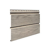 Виниловый сайдинг VOX Nature Брус SVP-05 Дуб морёный 3850 мм x 250 мм