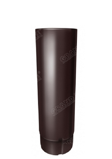 Труба круглая, 90 мм, 3 м металлическая водостока GrandLine 125/90 mm RAL 8017 Коричневый
