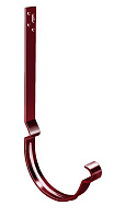 Крюк желоба длинный полоса 125 мм металл водостока Grand Line 125/90 mm RAL 3005 Красное вино