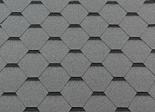 Гибкая черепица RoofShield Премиум Стандарт Серый в Обнинске 1000 мм x 317 мм