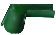 Угол желоба 125 мм внешний 90 град металл Grand Line 125/90 mm RAL 6005 Зелёный мох в Обнинске
