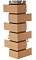 Угол наружный Альта-Профиль коллекция Кирпич клинкерный Бежевый , фото 