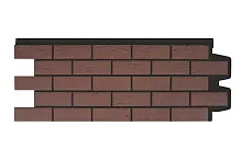 Фасадные панели Grand Line Состаренный кирпич Design Plus Корица с чёрным швом