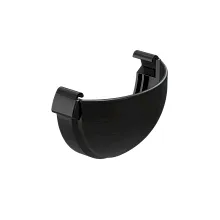 Заглушка желоба ПВХ водостока Docke LUX Карбон