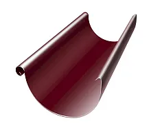 Желоб полукруглый RAL 125 мм, 3 м металл водостока Grand Line 125/90 mm RAL 3005 Красное вино