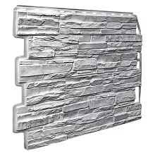 Фасадные панели FineBer Скол 3D Светло-серый