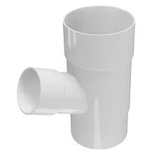 Тройник водосточный Galeco PVC 124/80 Белый в Обнинске