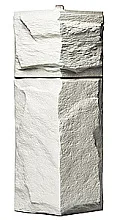 Угол наружный T-SIDING Гранит леон Эко Белый