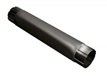 Труба круглая, 1 м металл водостока Grand Line 125/90 mm RR 32 Тёмно-коричневый