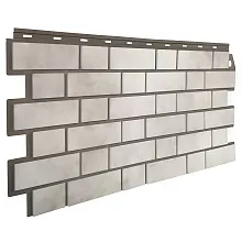 Фасадные панели FineBer Кирпич облицовочный 3D Бело-коричневый