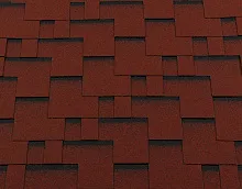 Гибкая черепица RoofShield Классик Модерн Красный с оттенением в Обнинске