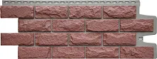 Фасадная панель Grand Line Колотый камень Design Plus Корица с тёмно-бежевым швом