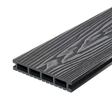 Террасная доска ДПК Decking Urban (D) 3 м Жжёный кедр | Графит