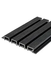 Фасадная доска ДПК Dimdeck Рейка Штрих Графит 3000 x 200 мм