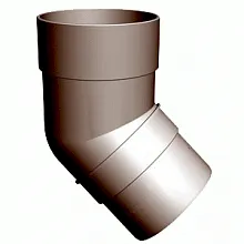Колено 45° водостока Docke Premium Шоколад в Обнинске