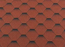 Гибкая черепица RoofShield Премиум Стандарт Кирпично-красный с оттенением в Обнинске
