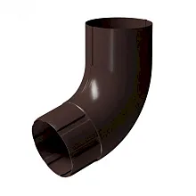 Колено 72 водостока Docke Stal Premium Шоколад RAL 8019 в Обнинске