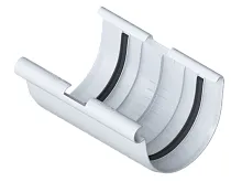 Соединитель желоба водосточный Galeco PVC 124/80 Белый в Обнинске
