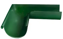 Угол желоба 125 мм внешний 90 град металл водостока Grand Line 125/90 mm RAL 6005 Зелёный мох