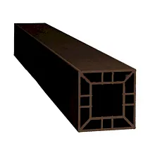 Ограждение из ДПК SaveWood Arbor Тёмно-коричневый Столб большой 120х120х4000 мм