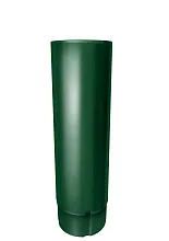 Труба круглая, 90 мм, 3 м металл водостока Grand Line 125/90 mm RAL 6005 Зелёный мох