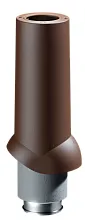 Труба вентиляционного выхода Docke Premium ИЗЛ-125/700/ Тёмно-коричневый, (RR32)