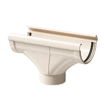 Воронка желоба ПВХ водостока Docke LUX Латте