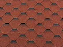 Гибкая черепица RoofShield Классик Стандарт Кирпично-красный с оттенением в Обнинске