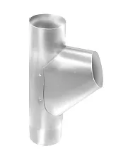 Тройник трубы 90 мм металлическая водостока GrandLine 125/90 mm RAL 9003 Белый