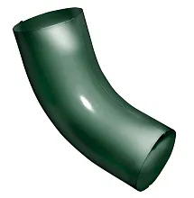 Колено 60 град трубы 90 мм металл водостока Grand Line 125/90 mm RAL 6005 Зелёный мох