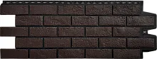 Фасадные панели Grand Line Состаренный кирпич Дизайн Шоколадный со швом RAL 9005