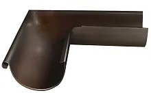 Угол желоба 125 мм внешний 90 град металл водостока Grand Line 125/90 mm RR 32 Тёмно-коричневый
