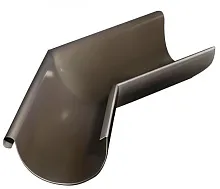 Угол желоба 125 мм внешний 135 град металл водостока Grand Line 125/90 mm RR 32 Тёмно-коричневый