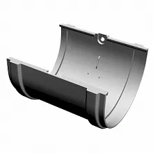 Соединитель желоба водостока Galeco STAL 124/90 Белый в Обнинске