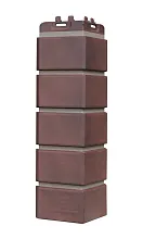 Угол наружный Grand Line Клинкерный кирпич Design Plus Кофе с тёмно-бежевым швом