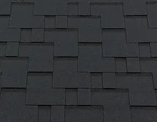 Гибкая черепица RoofShield Премиум Модерн Бархатно-черный в Обнинске