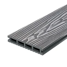 Террасная доска ДПК Decking Urban (D) 4 м Дымчатый дуб | Серый