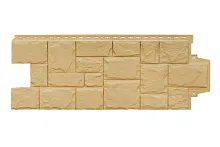 Фасадные панели Grand Line Крупный камень Classic Песочный