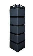 Угол наружный Grand Line Клинкерный кирпич Дизайн Графит со швом RAL 9005