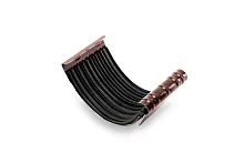 Соединитель желоба водостока Galeco PVC 152/100 Тёмно-коричневый в Обнинске