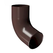 Отвод трубы водостока Docke Stal Premium Шоколад RAL 8019 в Обнинске