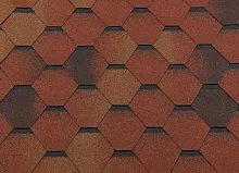 Гибкая черепица RoofShield Классик Стандарт Красно-коричневый в Обнинске