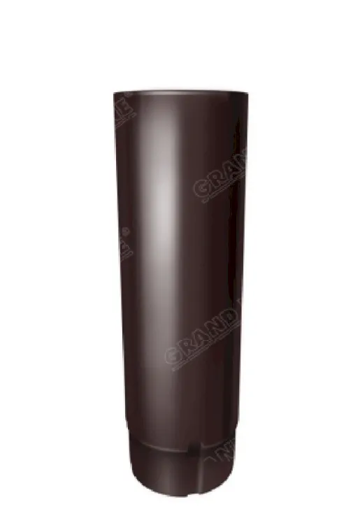 Труба круглая, 90 мм, 3 м металлическая водостока GrandLine 125/90 mm RAL 8017 Коричневый