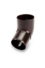 Колено водосточное ПВХ Galeco PVC 124/80 Тёмно-коричневый в Обнинске