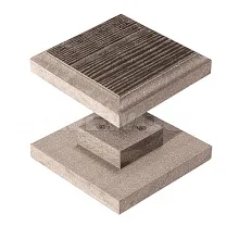 Ограждение из ДПК SaveWood Arbor Терракот Крышка столба 130х130 мм