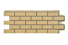 Фасадные панели Grand Line Состаренный кирпич Design Песочный