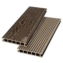 Террасная доска ДПК Savewood Ornus (T) 4 м Тёмно-коричневый