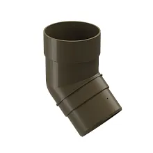 Колено 45° водостока Docke Premium Каштан