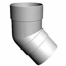Колено 45° водостока Docke Premium Пломбир в Обнинске